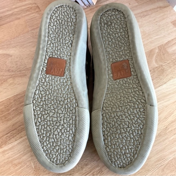 Frye Chambers Mens Low Top Suede Sneakers Brown Leather Cap-Toe Lace Up Size 11 - Picture 13 of 16